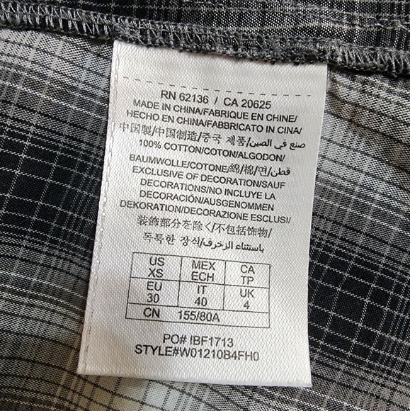 Guess Sleeveless Plaid Shirt - Picture 9 of 9